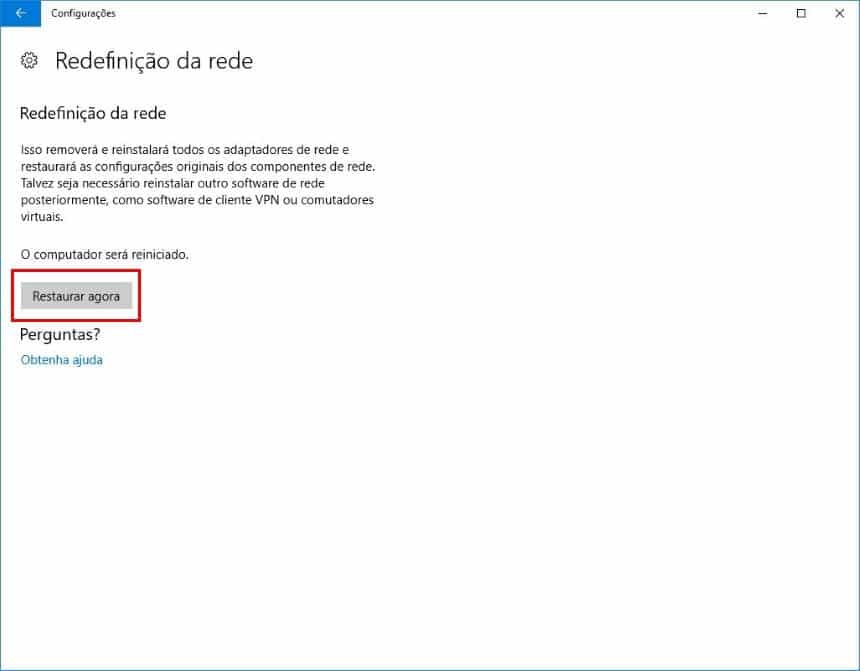 problemas de conexão no notebook