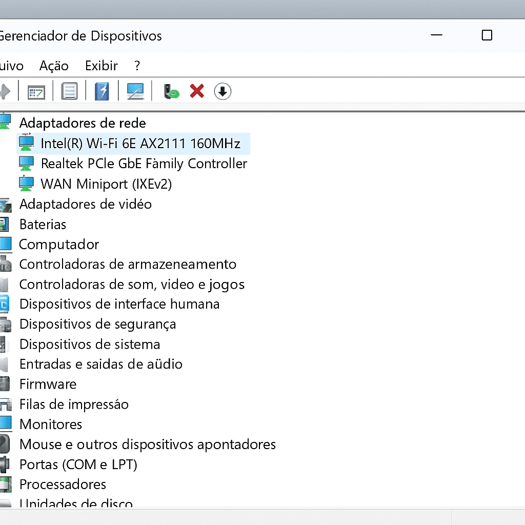 wi fi não aparece no windows