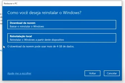 restaurar pc windows