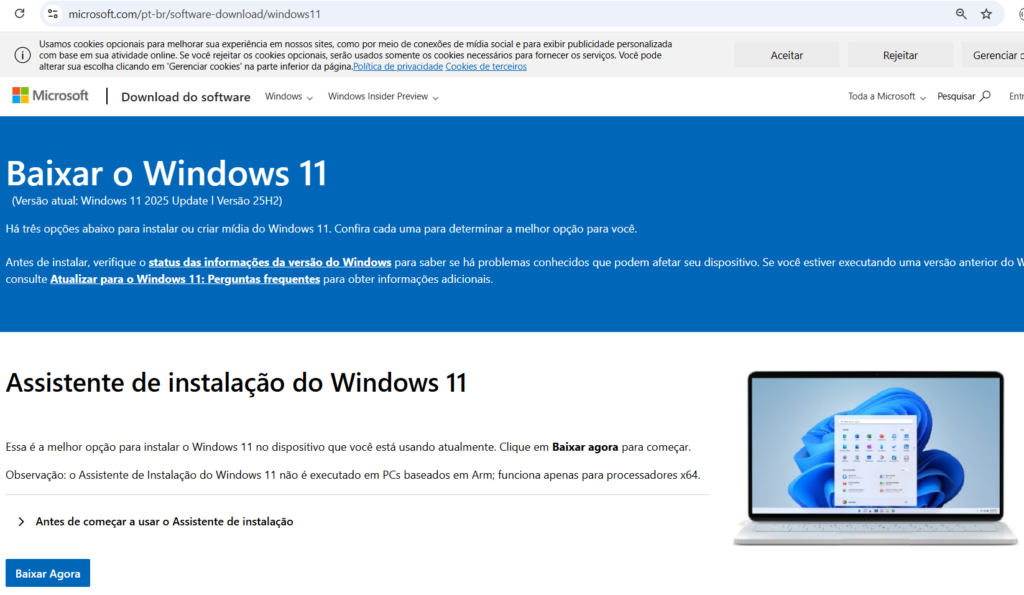 instalar windows pelo pendrive