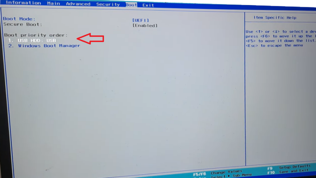 boot pelo pendrive bios