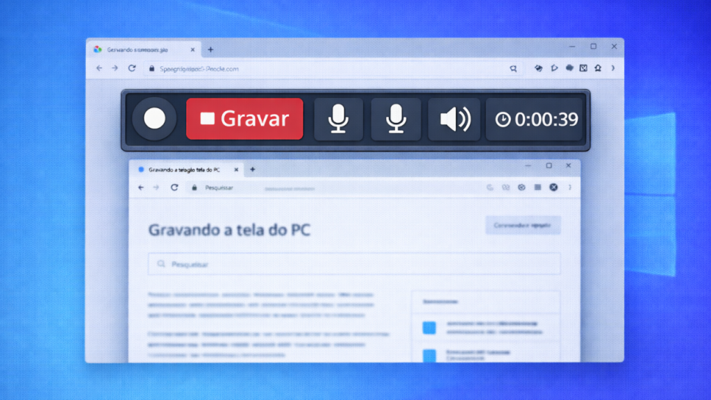 Como gravar a tela do PC com áudio no Windows sem instalar programas