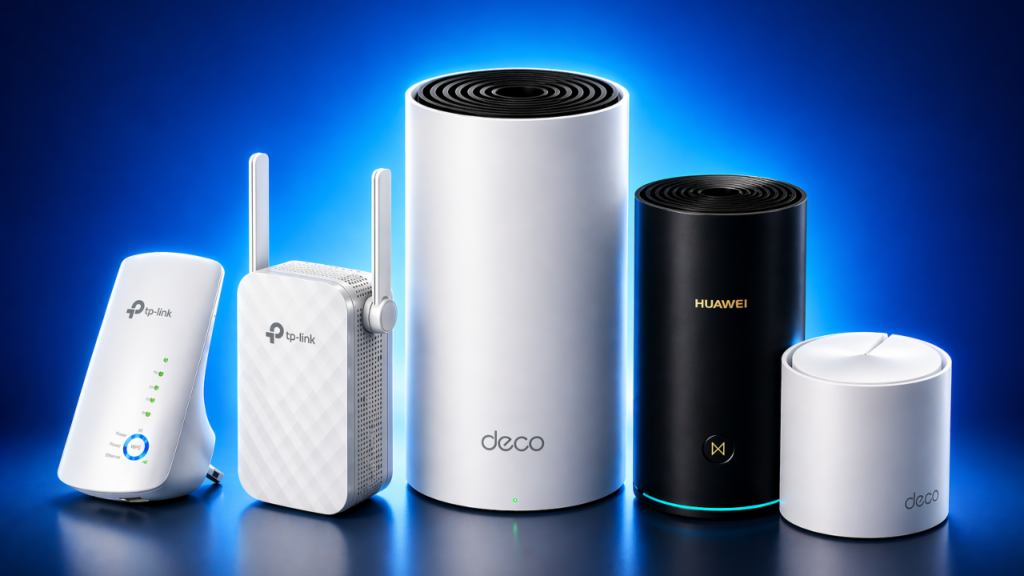 Melhor repetidor de sinal WiFi custo benefício 2026 com modelos TP-Link e roteadores Mesh