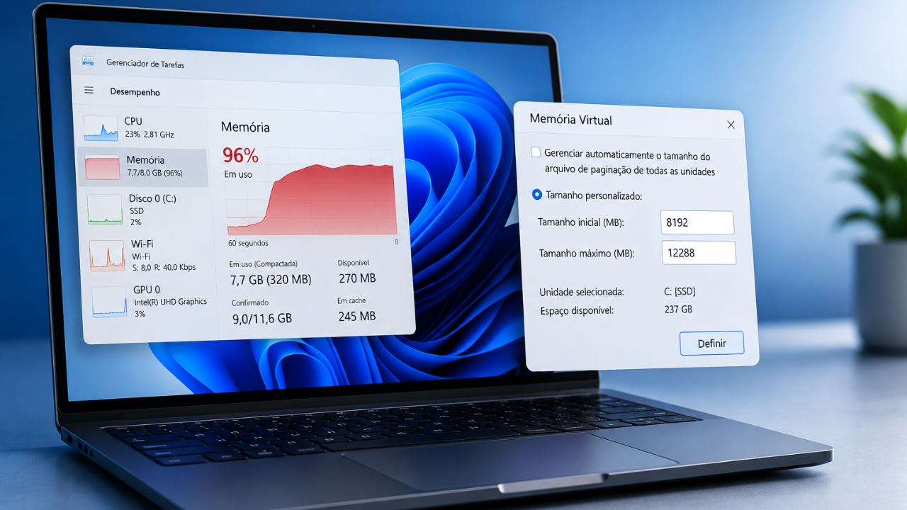 Como Reduzir Travamentos no Windows 11 Sem Comprar Mais RAM