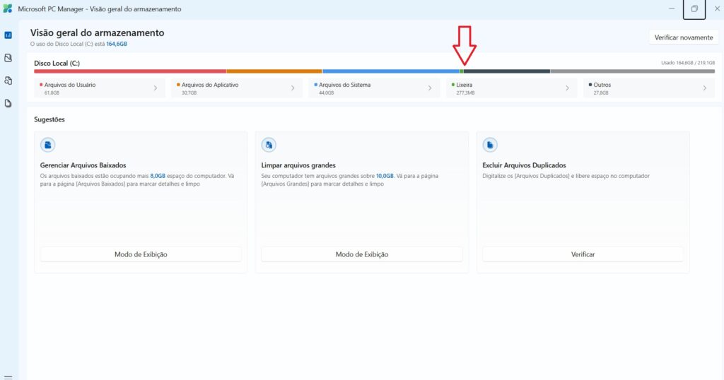 Esvaziando a lixeira do Windows para liberar espaço no PC
