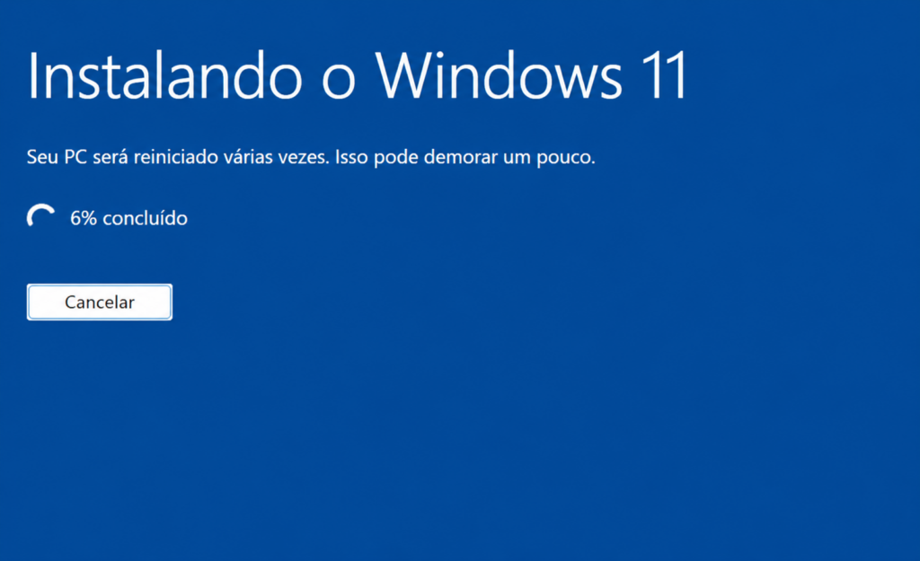 Instalando Windows 11 no notebook