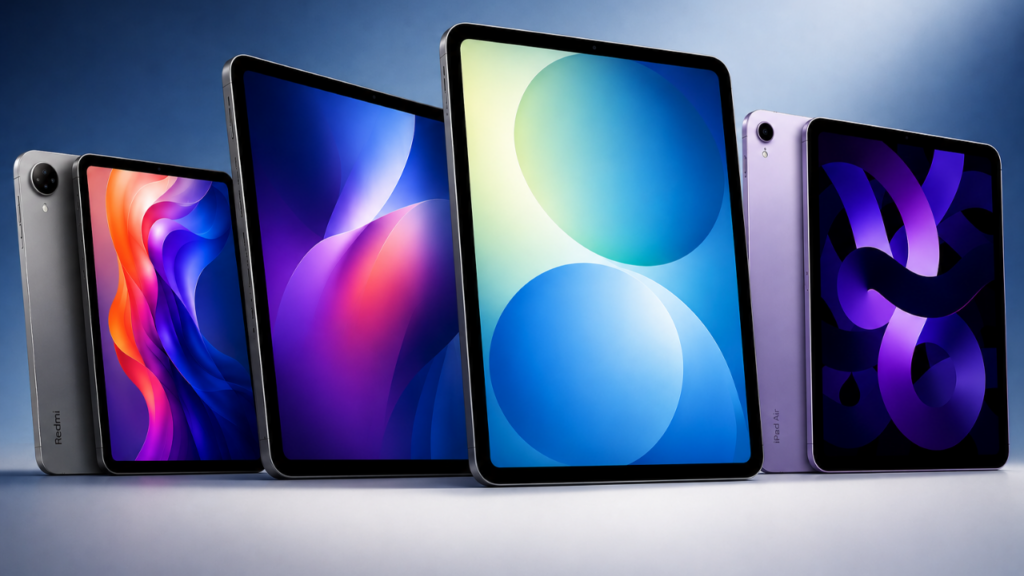 Melhores tablets para estudar e faculdade em 2026 com modelos Samsung, Xiaomi e iPad