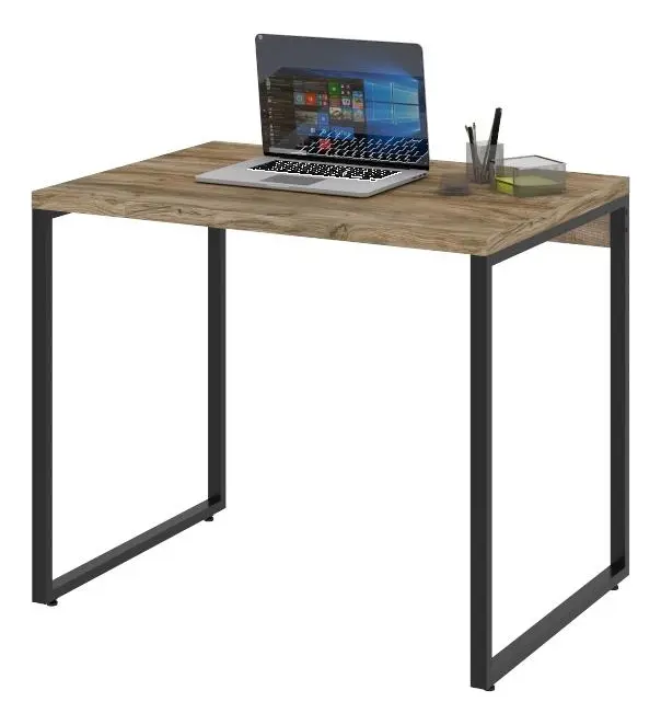 Mesa para setup 90cm com espaço limitado para notebook e poucos periféricos