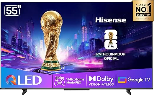Hisense Q7Q QLED 4K 144Hz para jogos e esportes