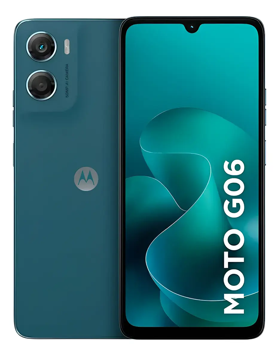Motorola Moto G06 com tela de 120 Hz, bateria de 5200 mAh e câmera de 50 MP