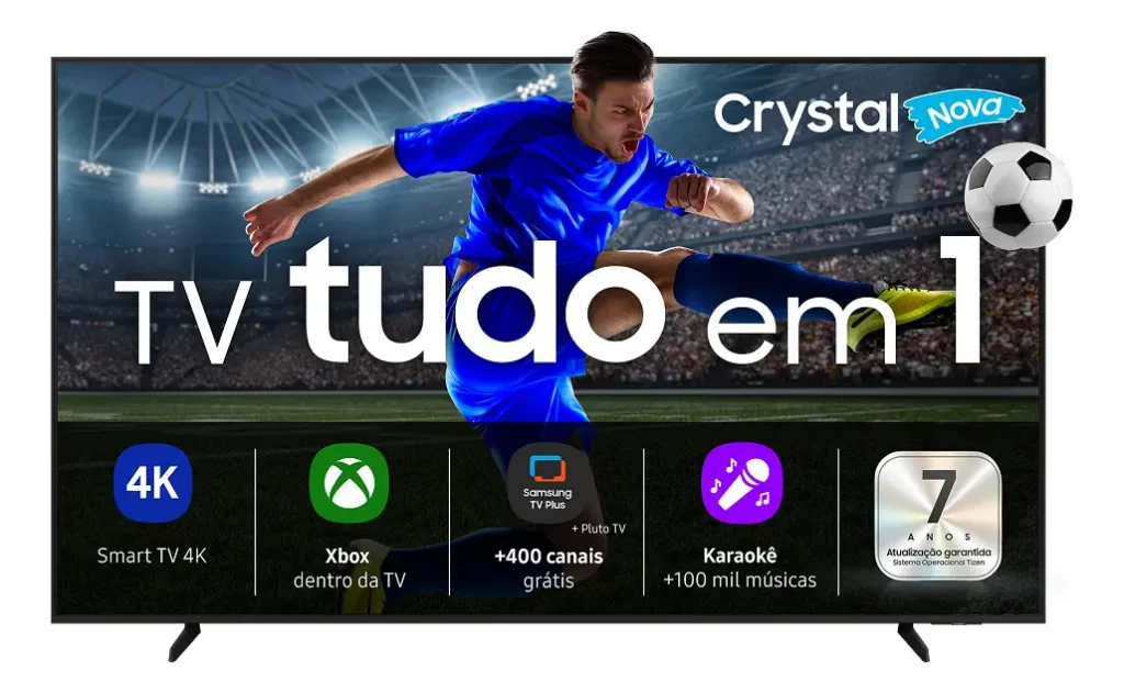 Samsung Crystal UHD U8600F Smart TV 4K com sistema Tizen