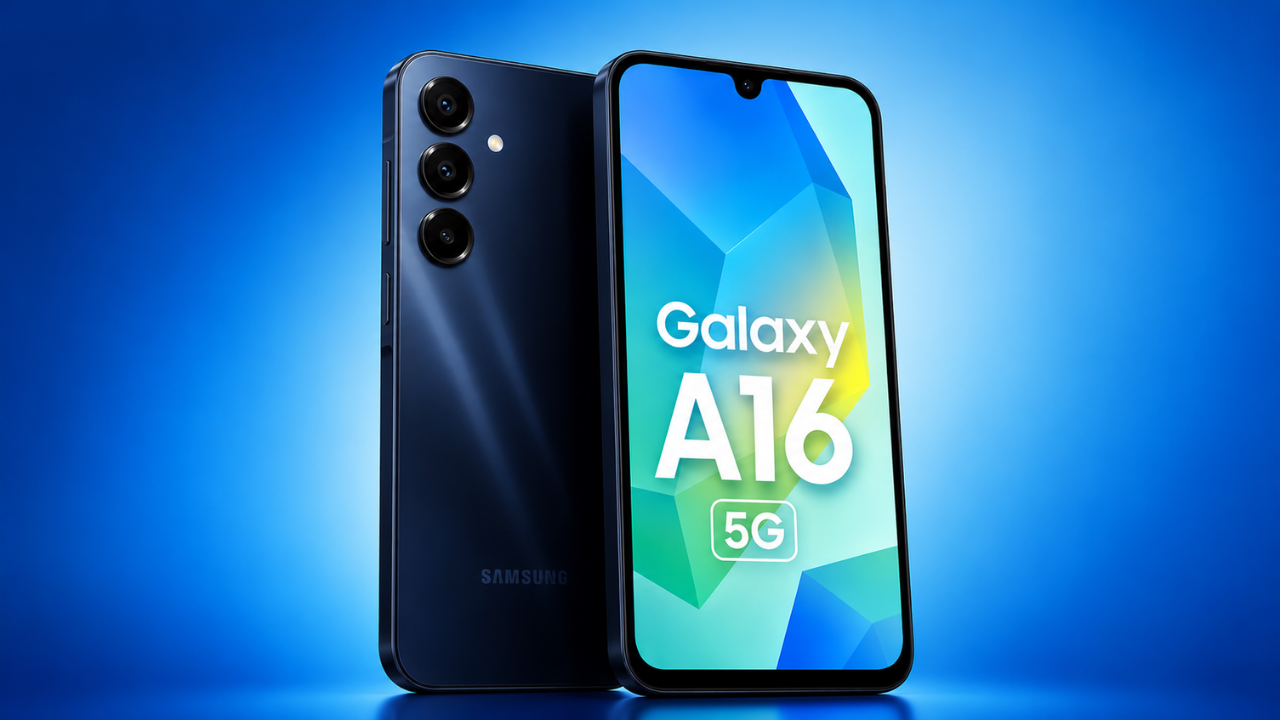 Samsung Galaxy A16 5G com tela Super AMOLED de 6,7 polegadas e conectividade 5G