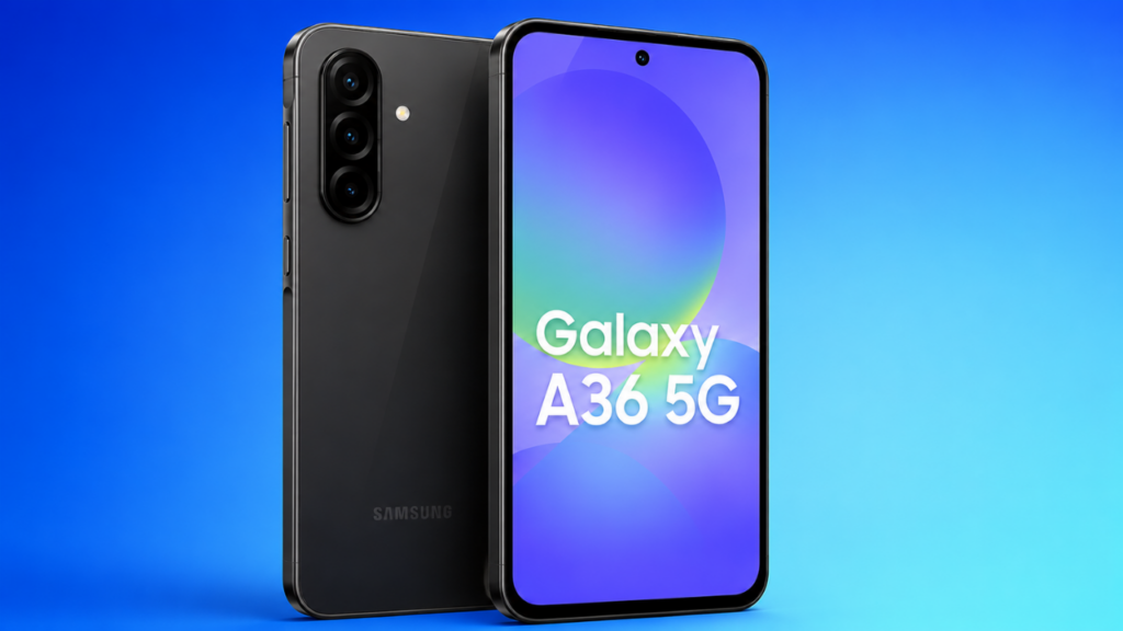 Samsung Galaxy A36 5G com tela Super AMOLED de 120 Hz
