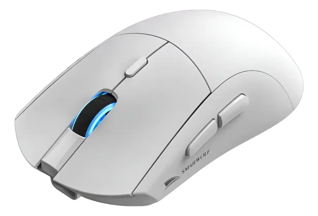 Mouse gamer sem fio Smaiwolf RS7 equipado com sensor PAW3311.