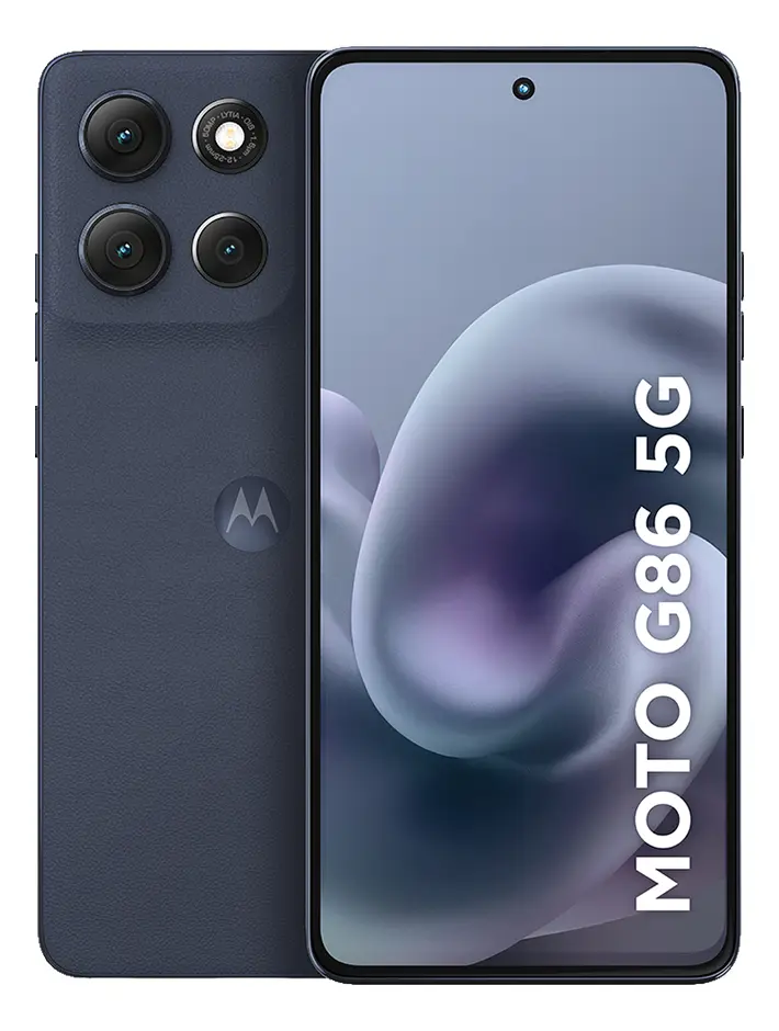 Motorola Moto G86 5G com tela pOLED de 120 Hz, certificação IP68, IP69 e câmera Sony de 50 MP.