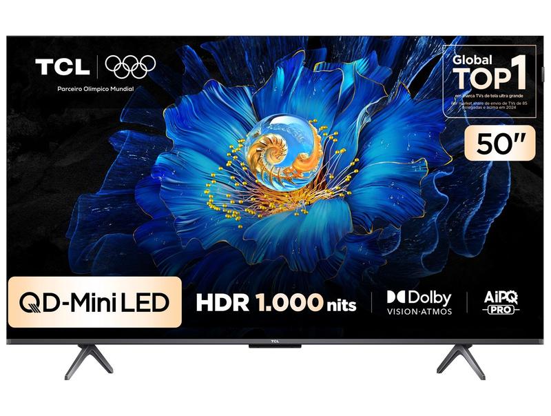 TCL C6KS Smart TV Mini LED 50 Polegadas