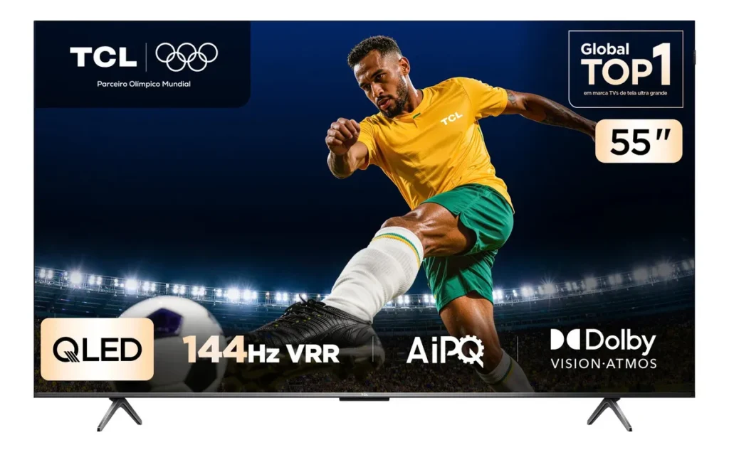 TCL P8K Smart TV 55 Polegadas 144 Hz