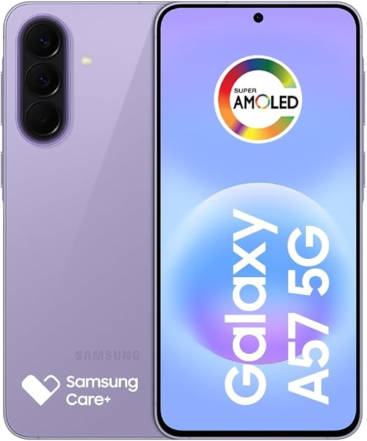 Samsung Galaxy A57 5G com tela Super AMOLED Plus de 120 Hz